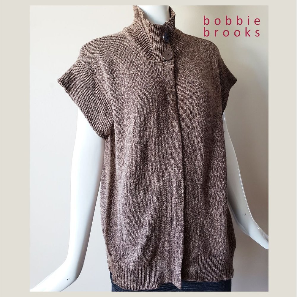 Plus Size Cup Short Sleeves Cardigan